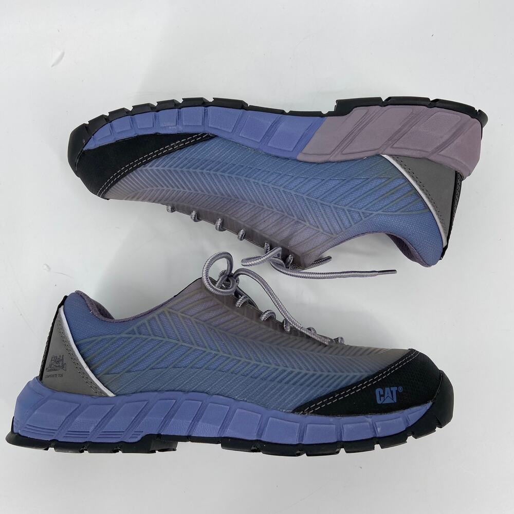 Cat Work Shoe Sneaker Size 8 Gray Array Composite… - image 2